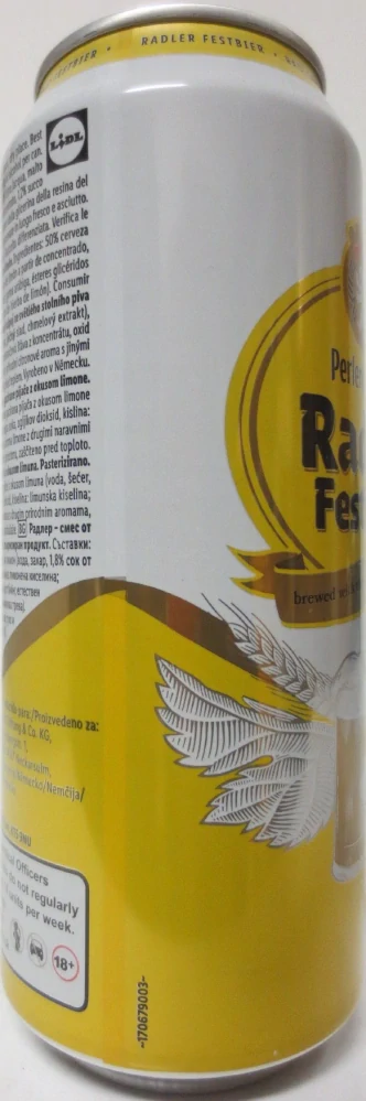 Perlenbacher Radler Festbier (50cl) Nr.1 