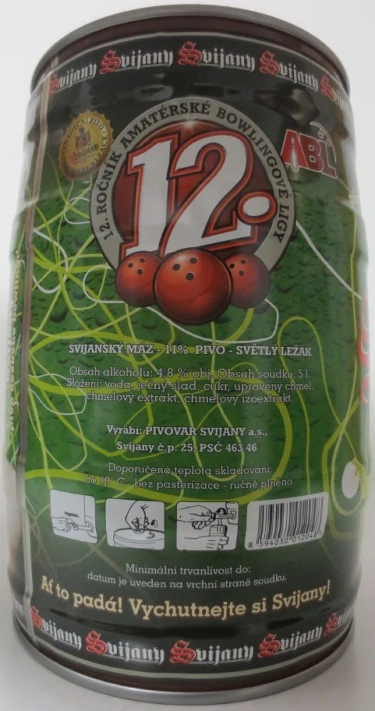 Svijany SVIJANSKÝ MÁZ 11% 12.ROČNÍK AMATERSKÉ BOWLINGOVÉ LIGY