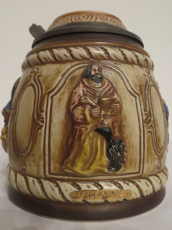 Keramický korbel na pivo s pokličkou (0,5L) 