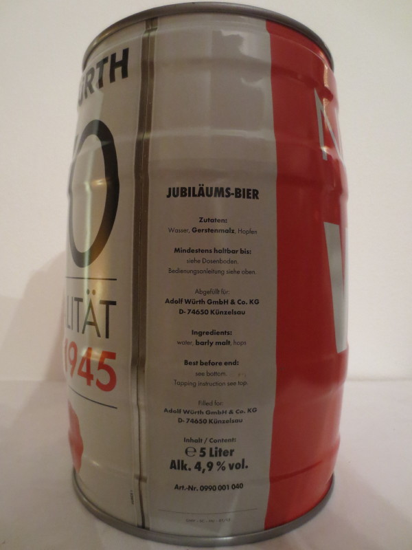 WÜRTH 70 QUALITÄT seit 1945 (5L) Nr.1