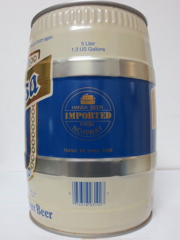 IMPORTED HANSA LAGER BEER