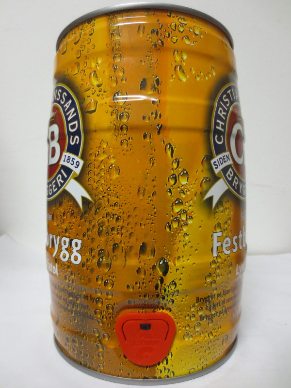 CB CHRISTIANSSANDS BRYGGERIE 5 Liter Festbrygg Lyst fatol