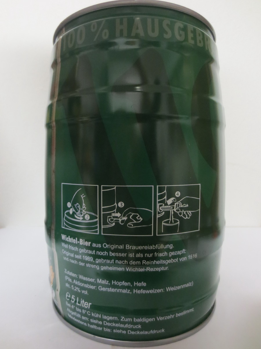 Wichtel HAUSBRAUEREI PARTY-FASS Seit 1989 WWW.WICHTEL.DE 