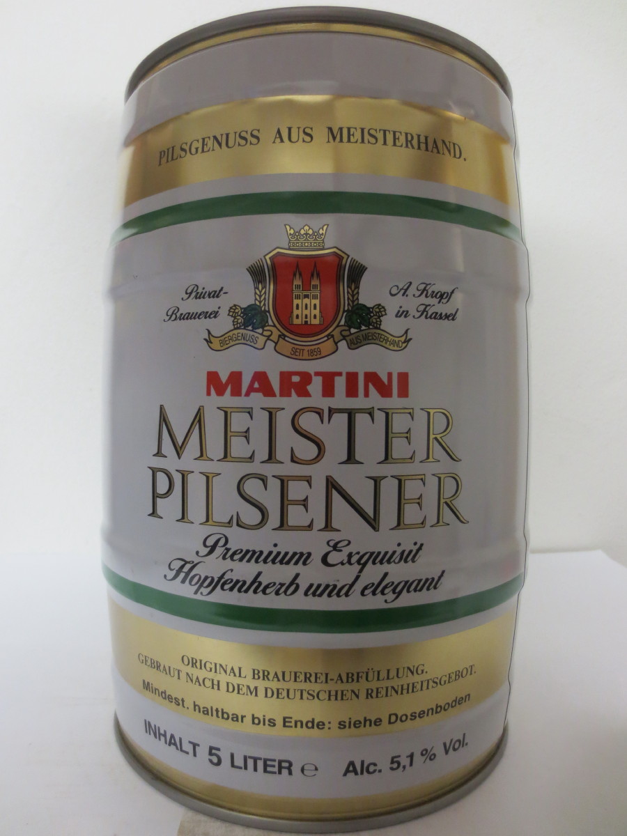 MARTINI MEISTER PILSENER Premium Exquisit Hopfenherb und elegant 