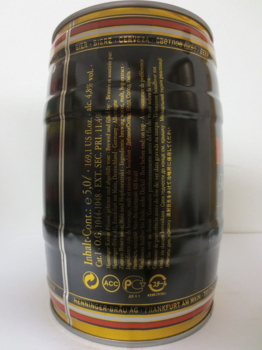 Henninger Kasier Pilsner PREMIUM PRIVAT 