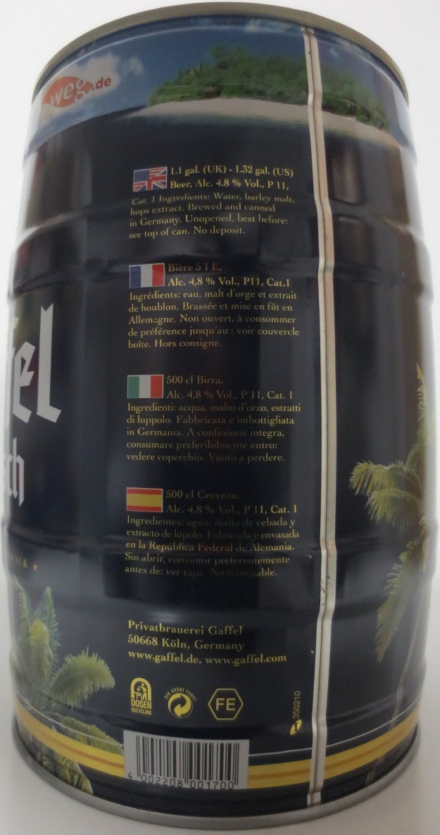 Gaffel kölsch FEINHERBER GESCHMACK (5L) Nr.3