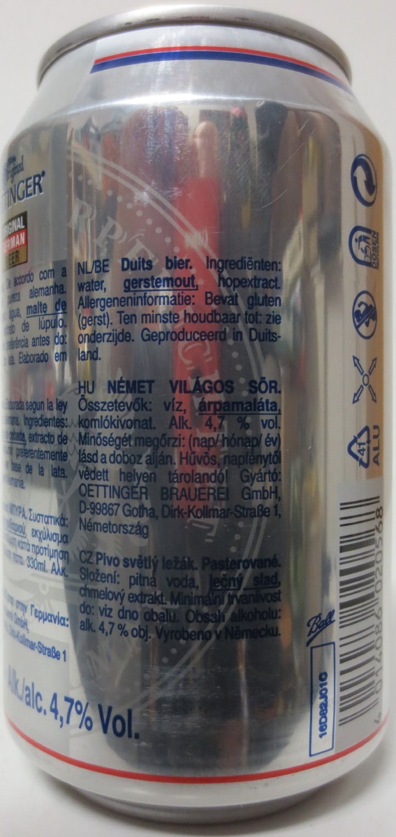 Original OETTINGER Pils (33cl) (B/O) Nr.1 