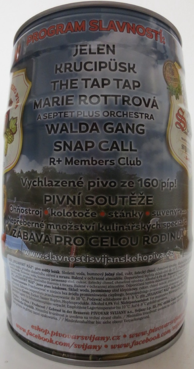 Svijany SVIJANSKÝ MÁZ 30. SLAVNOSTI SVIJANSKÉHO PIVA 2019