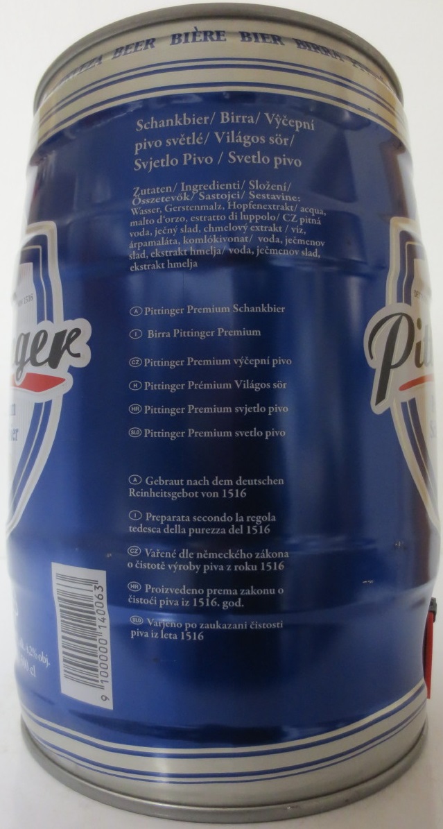 Pittinger Premium Schankbier 