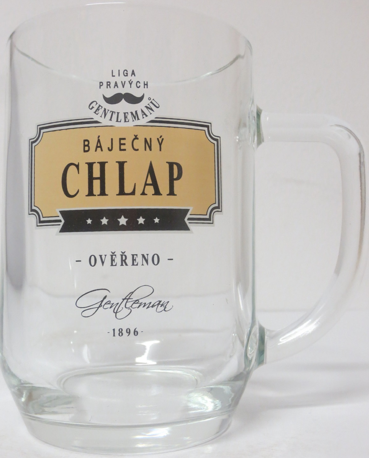Pivní sklenice BÁJEČNÝ CHLAP (0,5L) krýgl 