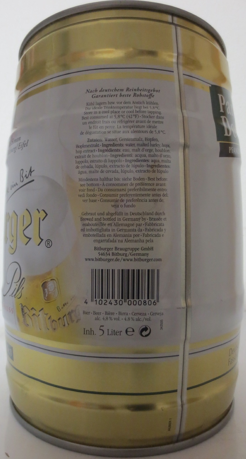 Bitburger Premium Pils VOLLENDETER GENUSS 