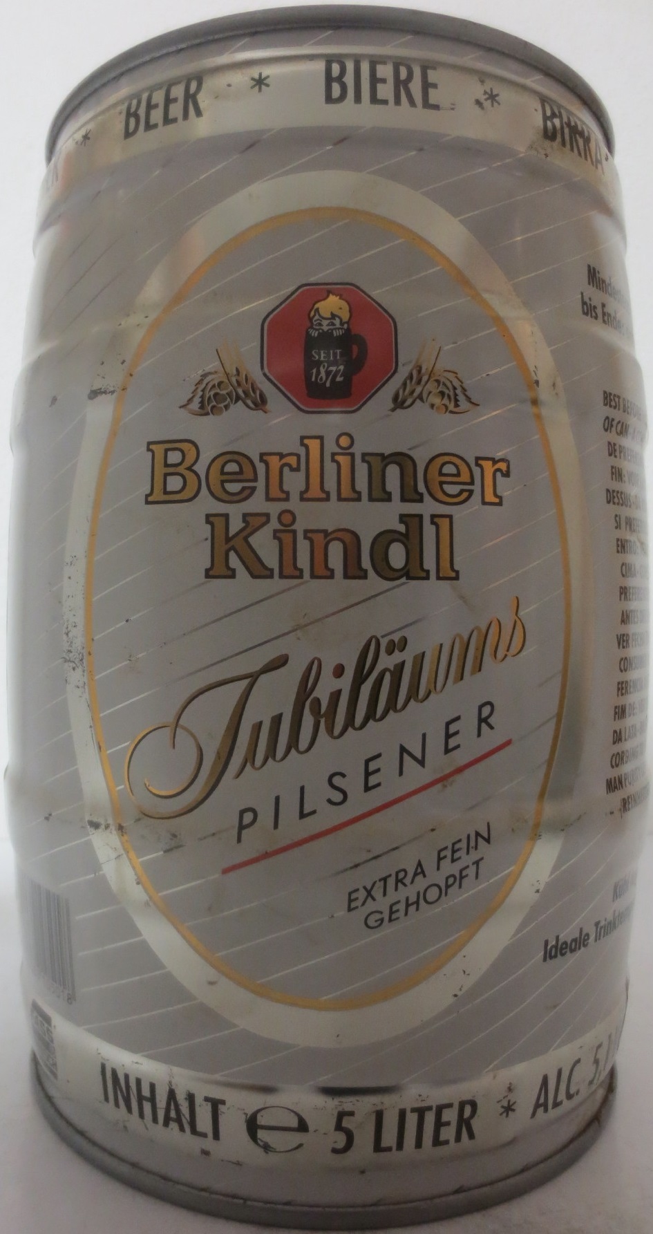 Berliner Kindl Jubiläums PILSENER EXTRA FEIN GEHOPFT Nr.2