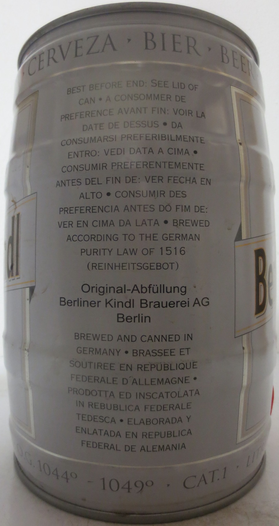 Berliner Kindl Jubiläums PILSENER PREMIUM (5L)  Nr.1