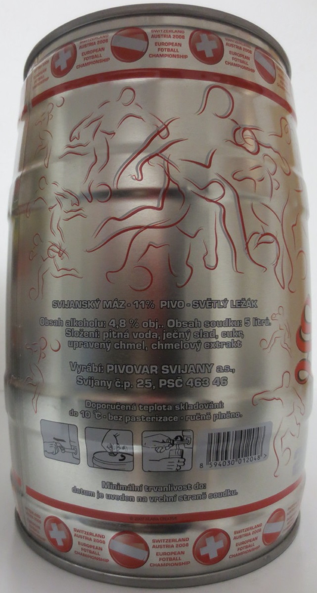 Svijany Soukomý pivovar 2008 SVIJANY FANDÍ ČESKÉMU FOTBALU !
