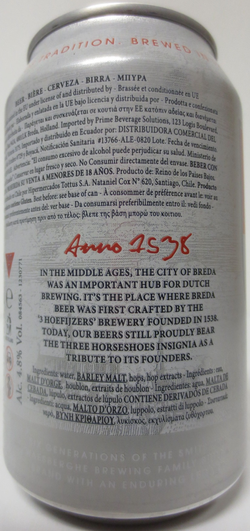 BREDA BEER PREMIUM LAGER (33cl) Nr.1 