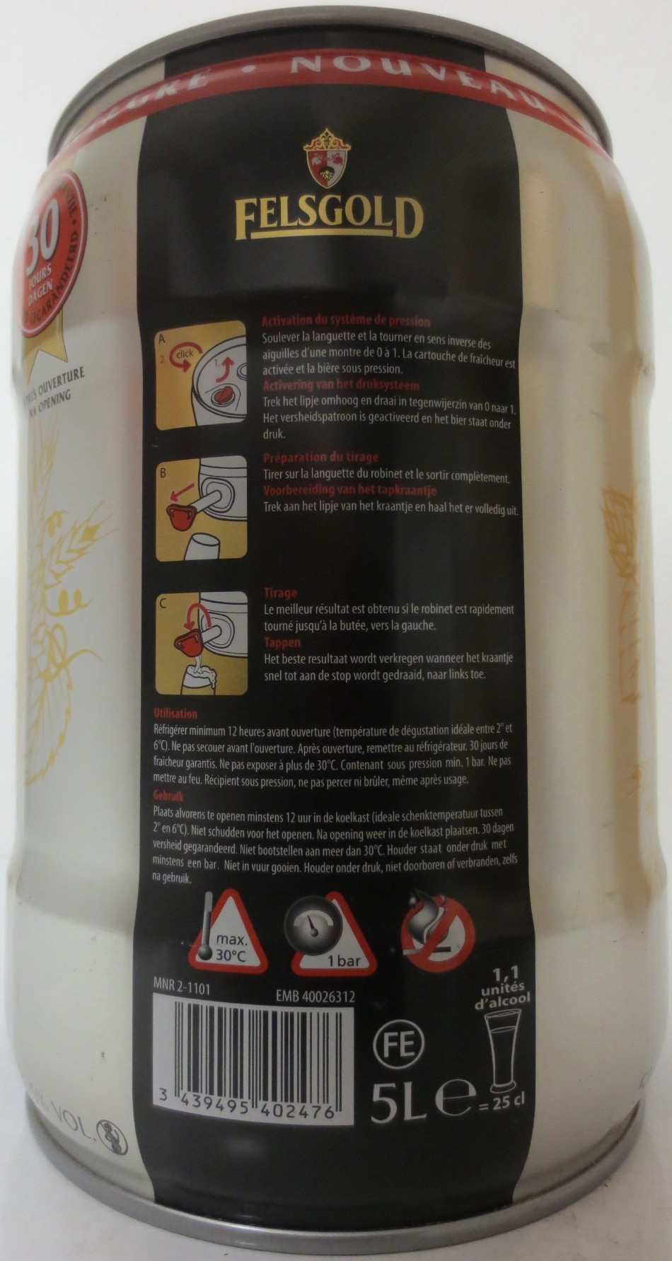 FELSGOLD BIĚRE BLONDE SPÉCIALE (5L) Nr.1 