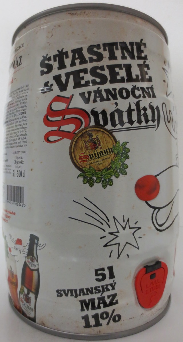 ŠTASTNÉ & VESELÉ VÁNOČNÍ SVÁTKY 5l SVIJANSKÝ MÁZ 11%