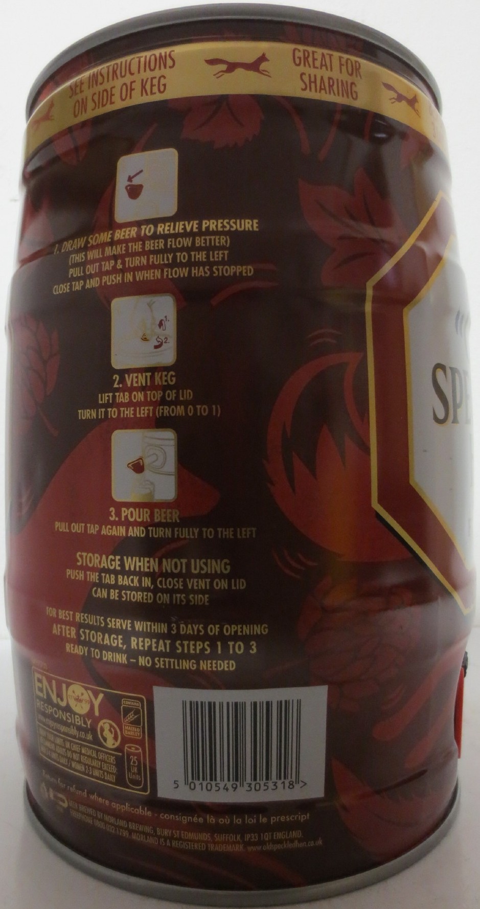 MORLAND OLD SPECKLED HEN CRAFTED FINE ALE (5L) Nr.2
