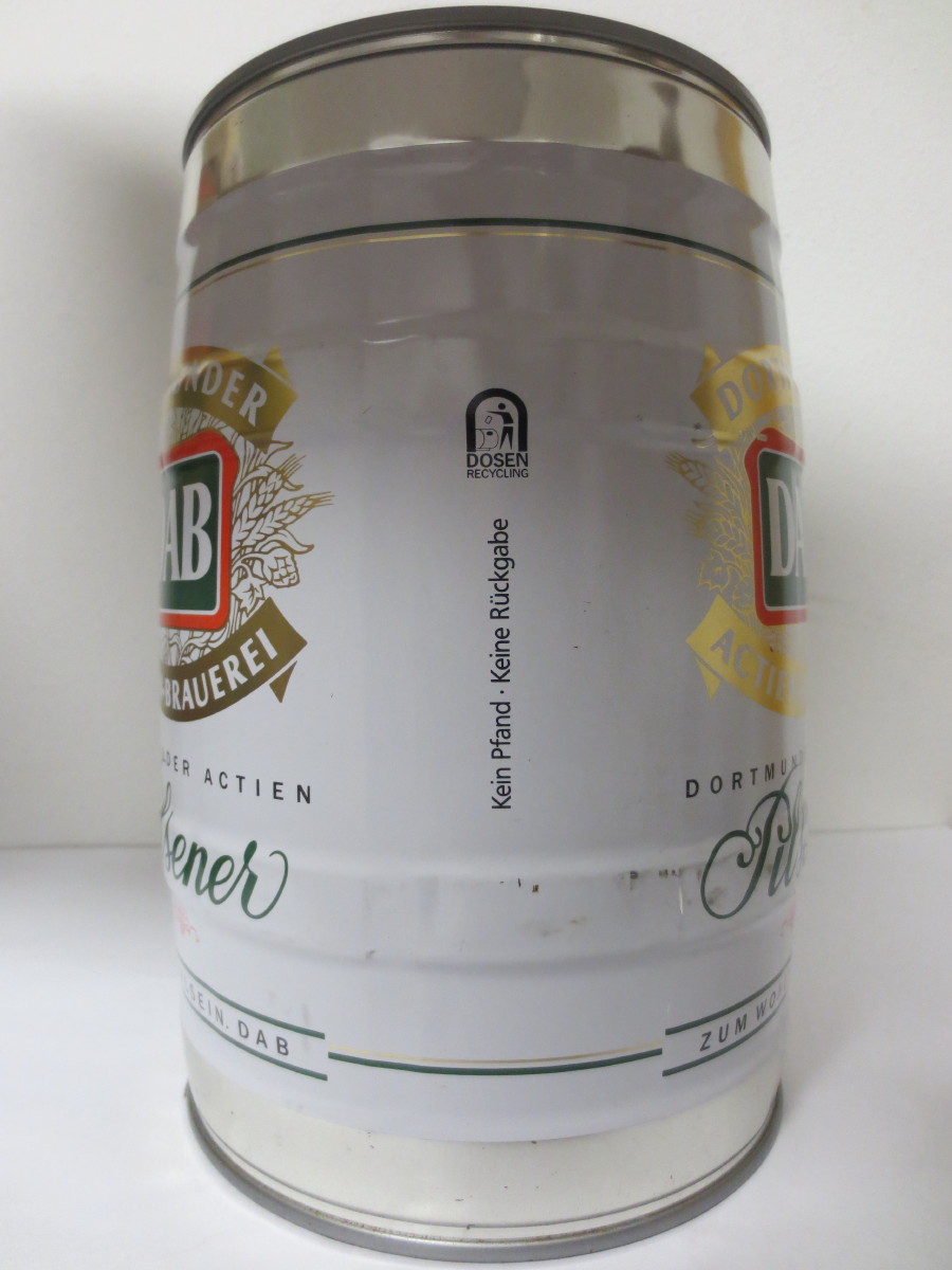 DAB DORTMUNDER ACTIEN Pilsener ZUM WOHLSEIN. DAB