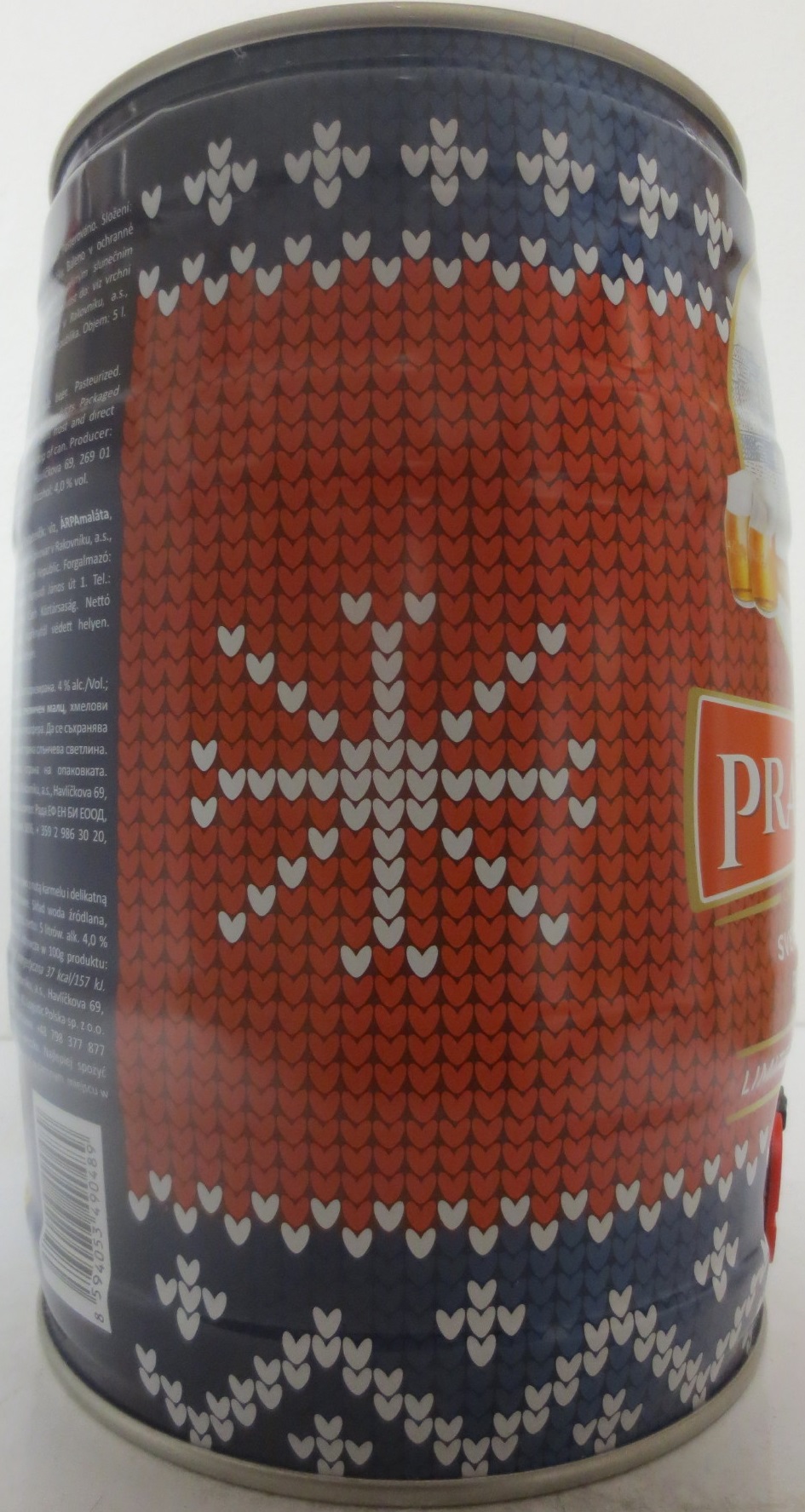 PRAŽAČKA SVĚTLÁ DESÍTKA PALE LAGER LIMITED WINTER EDITION (5L) č.1