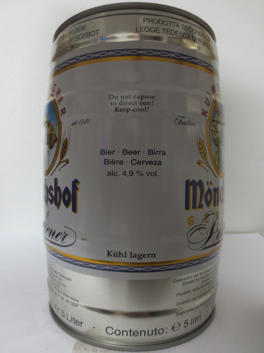 KULMBACHER Mönchshof GERMAN PILSENER