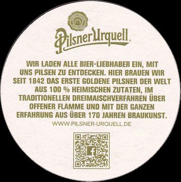 Pilsner Urquell WWW.PILSNER-URQUELL.DE (PTEX-K-ab) (série 5ks)