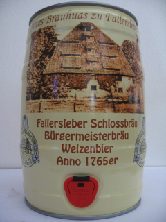 Fallersleber Schlossbrau Burgermeisterbrau Weizenbier Anno 1765er 
