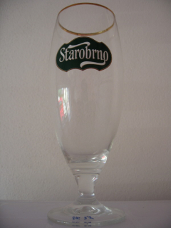 Starobrno (0,5L) stopka (zlatý lem kolem loga)
