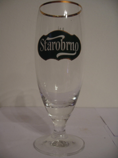 Starobrno (0,3L) stopka (zlatý lem kolem loga)