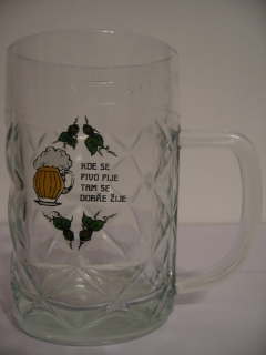 KDE SE PIVO PIJE TAM SE DOBŘE ŽIJE půllitr č.1