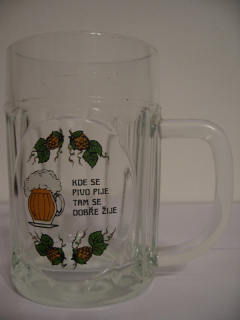 KDE SE PIVO PIJE TAM SE DOBŘE ŽIJE půllitr č.2