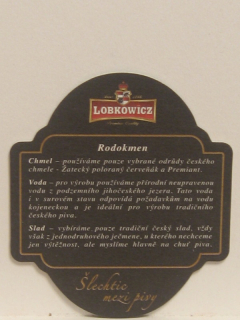 LOBKOWICZ Rodokmen KNÍŽECÍ PIVOVAR Vysoký Chlumec