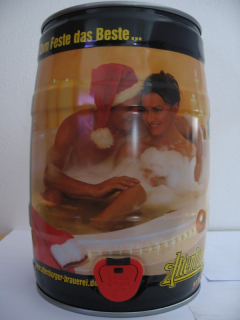 Altenburger man as santa claus with woman in bath