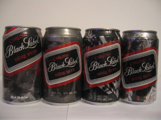 CARLING Black Label (4 cans set) from Canada (35,5cl) (B/O)