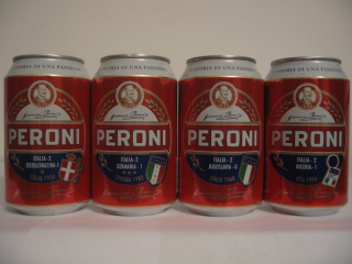 PERONI football (4 cans set) from Italy (33cl) (B/O)