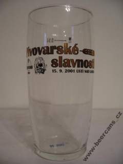 Pivovarské slavnosti 15.9.2001 ÚSTÍ NAD LABEM (0,5L) Willi