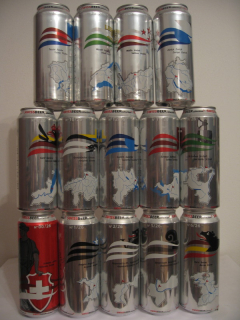 SWISSBEER maps (14 cans set) from Schwitzerland (50cl) (T/O)