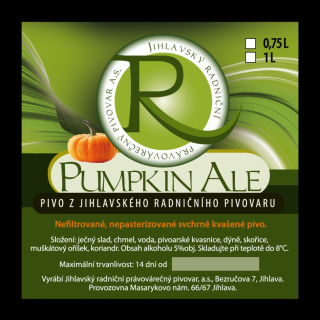 PUMPKIN ALE (Jihlava-Radniční) série č.1 (S)