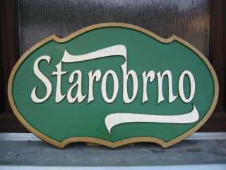  Starobrno cedule z lehkého tvrdého papíru