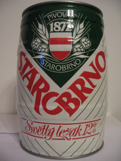 STAROBRNO Světlý ležák 12% pivovar Brno